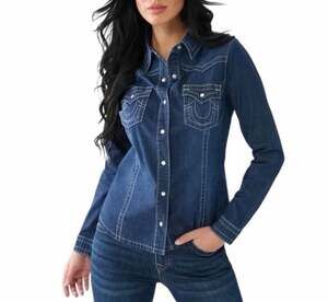 True Religion - Women's Western Denim Shirt